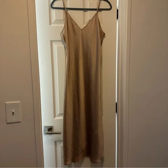 Aritzia Tan Slip Dress - Picture 1 of 4